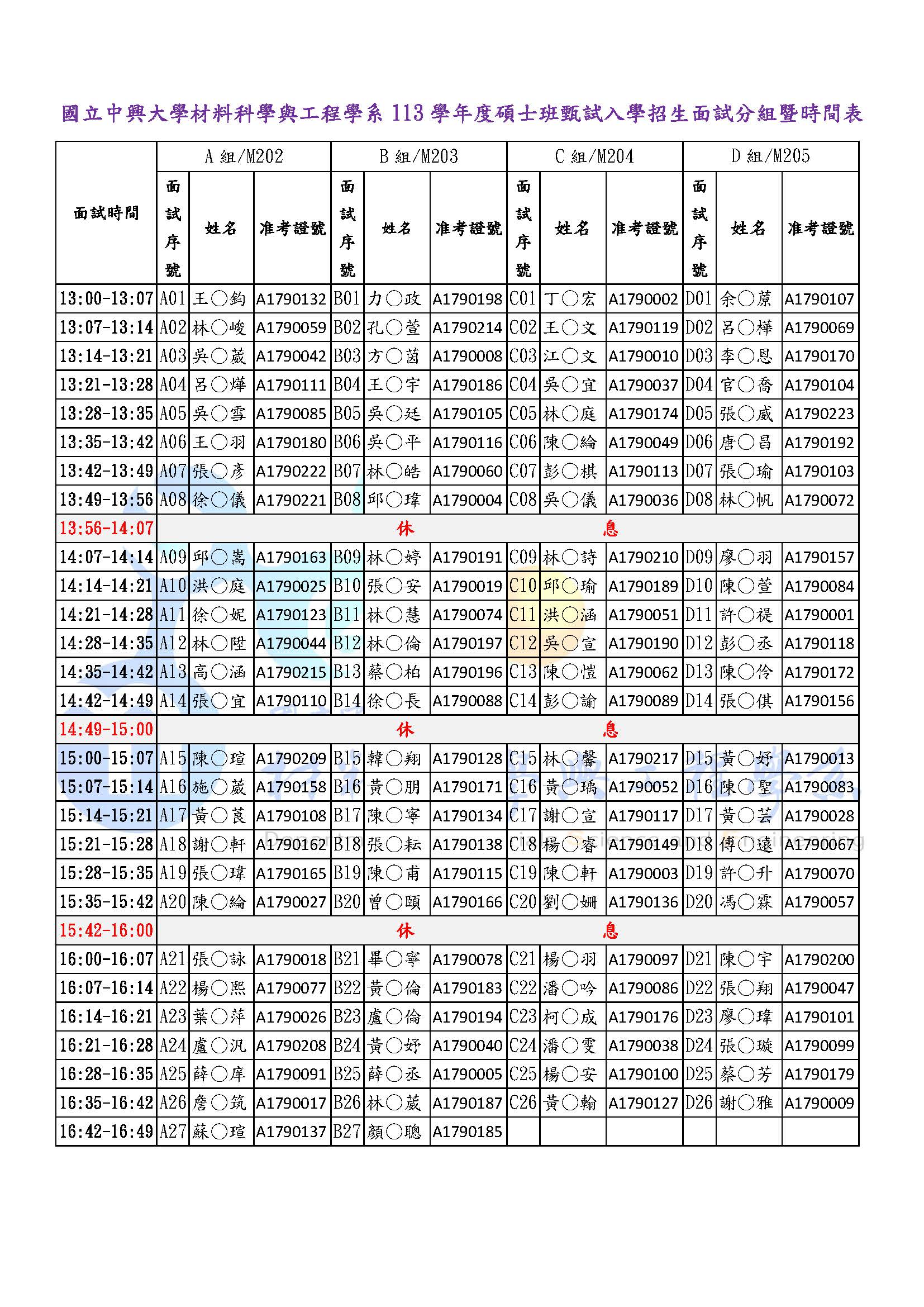 113學年度碩士班甄試入學招生面試名單及注意須知_頁面_2